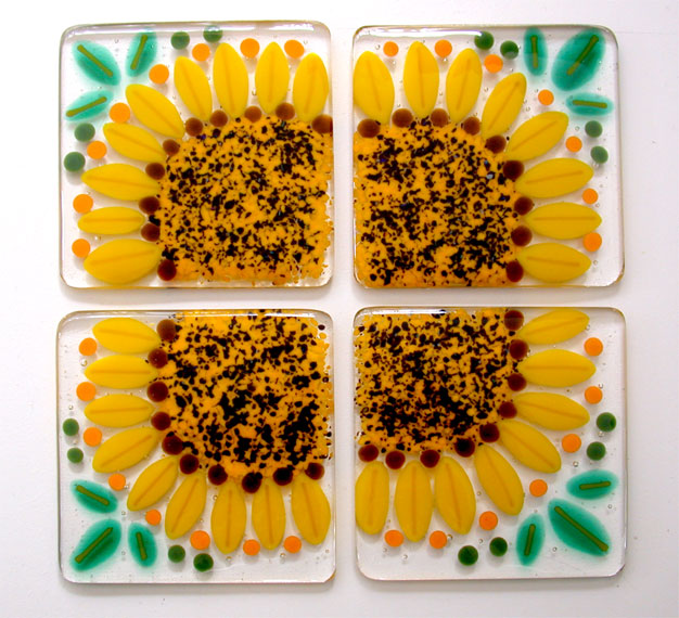 Custom Sunflower Coasters