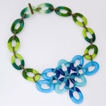 Bloom: Kiln Cast Glass Link Necklace