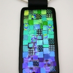 Quilted Dichroic Pendant