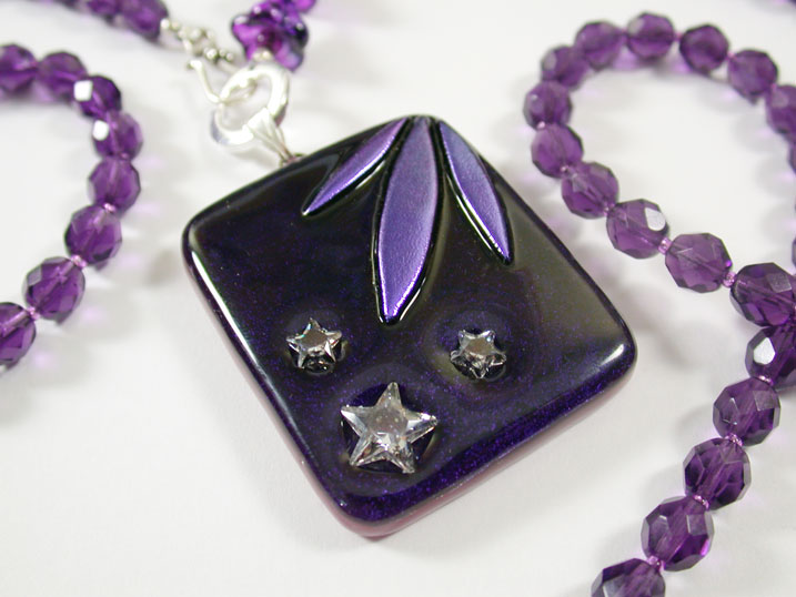 Purple Stars Necklace