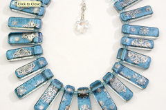 Platinum Snowflake Necklace