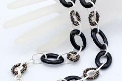 Kiln Cast Glass Link Necklace