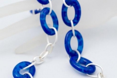 Kiln Cast Glass Link Necklace