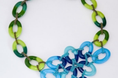Bloom: Kiln Cast Glass Link Necklace