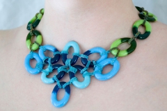 Bloom: Kiln Cast Glass Link Necklace