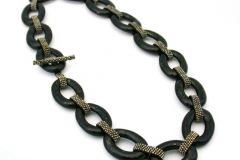 Kiln Cast Glass Link Necklace