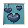 Hearts Tile in Aqua/Storm