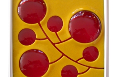Berries Tile in Yellow/Red