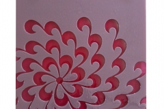 Chrysanthemum Panel in Purple/Pink