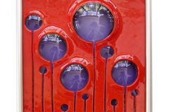 Enoki Tile in Red/Purple