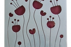 Secret Garden Panel in White/Purple