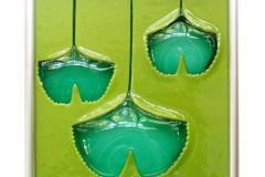 Ginkgo Tile in Lime/Teal