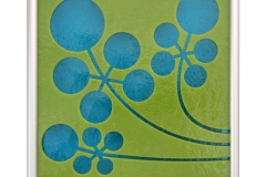 Mustard Tile in Lime/Aqua