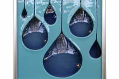 Rain Tile in Aqua/Storm