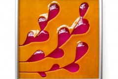 Willow Tile in Orange/Pink