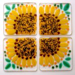 Custom Sunflower Coaster Set