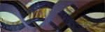 Custom Backsplash - Amethyst Ribbons