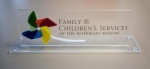 Custom Desk Panel for the Family and Children's Services of the Waterloo Region