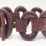 Kiln Cast Glass Link Bracelet