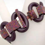Kiln Cast Glass Link Bracelet