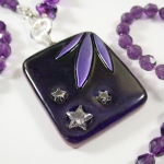 Purple Stars Necklace