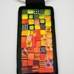 Quilted Dichroic Pendant