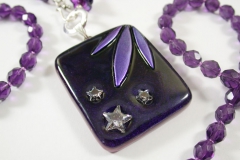 Purple Stars Necklace