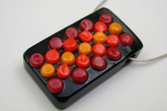 Orange Jellies Glass Pendant