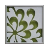 Chrysanthemum Tile in White/Lime