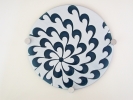 Chrysanthemum Panel in White/Storm
