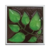 Leaves Tile in Brown/Green