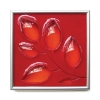 Leaves Tile in Red/Orange