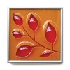 Leaves Tile in Yellow/Red