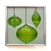 Ornaments Tile in White/Lime