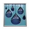 Rain Tile in Aqua/Storm