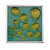 Willow Tile in Teal/Lime